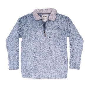 Dylan Frosty Tipped Sherpa Stadium Pullover Blue L